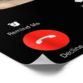Fih Calling Remind Me Message Decline Accept Phone Poster (Ecke)