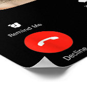 Fih Calling Remind Me Message Decline Accept Phone Poster (Ecke)