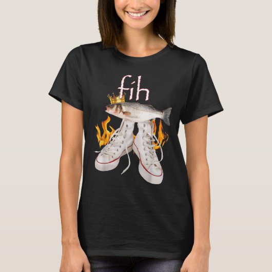 Fih Scute Ss Cute Sss Fish Funny Misspelled Fish M T-Shirt (Vorderseite)