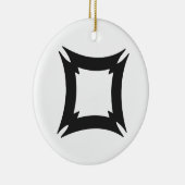 FIHANKRA | Adinkra-Symbol für Sicherheit und Gefah Keramikornament (Rechts)