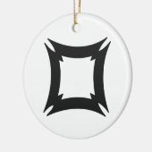 FIHANKRA | Adinkra-Symbol für Sicherheit und Gefah Keramikornament (Links)