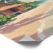 Fiji Beach Hut Reisen Art Vintag Poster (Ecke)
