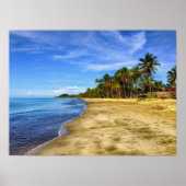 Fiji Beach Sand und Sky Poster (Vorne)
