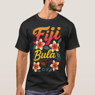 Fiji Bula Tropischer Inselurlaub Souvenir T-Shirt