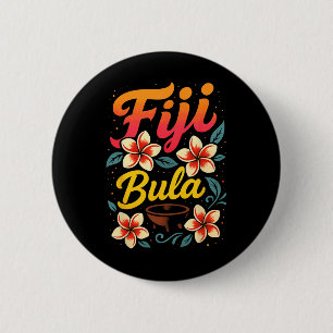 Fiji Bula Tropisches Insel Urlaub Souvenir Button
