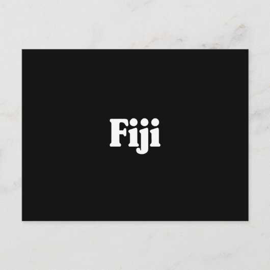 Fiji Classic Style Postkarte (Vorderseite)