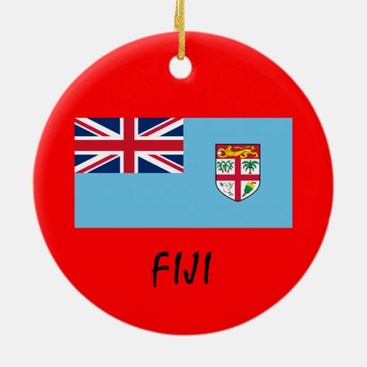 FIJI Custom Christmas Ornament (Hinten)