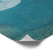 Fiji Dolphin - Retro Vintage Travel Poster (Ecke)