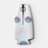 Fiji Fijian Flag Flaschenkühler (Rückseite)