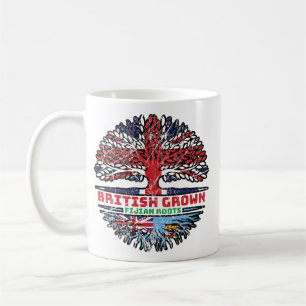 Fiji Fijian UK Vereinigtes Königreich British Tree Kaffeetasse