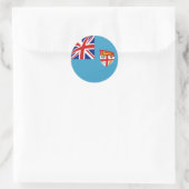 Fiji Fisheye Flag Sticker (Tasche)