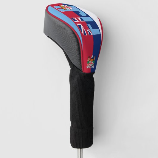 Fiji Flag Gorgetic Patriotic Golf Headcover (angewinkelt)