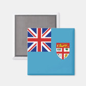 Fiji Flag Magnet (Vorderseite/Rückseite)