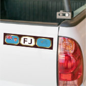 Fiji Flag Map Code Autoaufkleber (Auf Lkw)