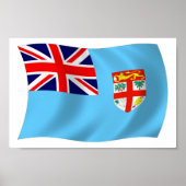 Fiji Flag Poster drucken (Vorne)