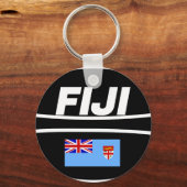 Fiji Flag Rugby Ball Schlüsselanhänger (Vorderseite)