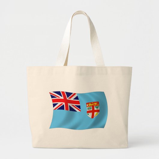 Fiji Flag Tote Bag Jumbo Stoffbeutel (Vorne)