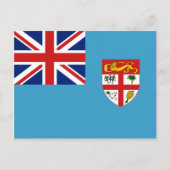 Fiji-Flagge Postkarte (Vorderseite)
