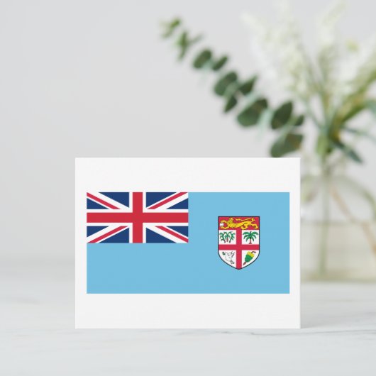 Fiji-Flagge Postkarte (Stehend Vorderseite)