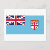 Fiji-Flagge Postkarte (Vorderseite)