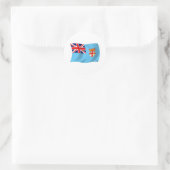 Fiji-Flaggensticker Runder Aufkleber (Tasche)