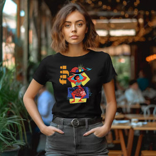 Fiji-Insel-Frau-Obstkorb-Reise T-Shirt