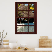 Fiji Island View #1 3 Picture Window Illusion Poster (Küche)