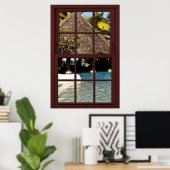 Fiji Island View #1 3 Picture Window Illusion Poster (Heimbüro)
