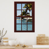 Fiji Island View #3 von 3 Picture Window Illusion Poster (Küche)