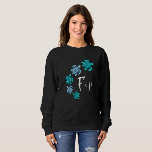 Fiji Islands Blue Turtle Fiji Sweatshirt (Vorne ganz)