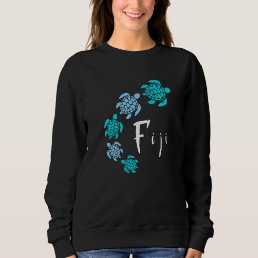 Fiji Islands Blue Turtle Fiji Sweatshirt (Vorderseite)