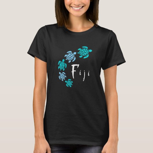 Fiji Islands Blue Turtle Fiji T-Shirt (Vorderseite)