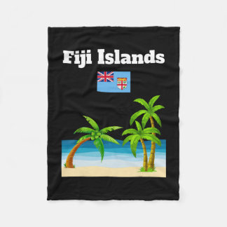 Fiji Islands Lover Travel Souvenir Fijian Flag Vac Fleecedecke