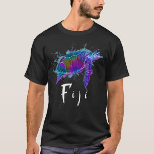 Fiji Islands Watercolor Turtle Fiji Souvenir T-Shirt