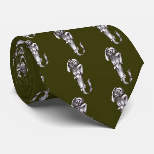 Fiji Mermaid Krawatte (Gerollt)