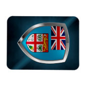 Fiji Mettalic Emblem Magnet (Horizontal)