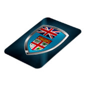 Fiji Mettalic Emblem Magnet (Linke Seite)