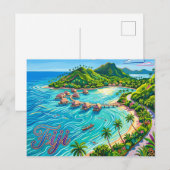 Fiji Postkarte (Vorne/Hinten)