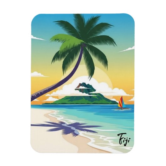 Fiji Reise Magnet (Vertikal)