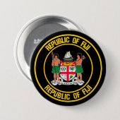 Fiji Round Emblem Button (Vorne & Hinten)