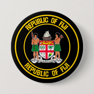 Fiji Round Emblem Button