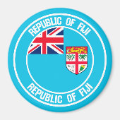 Fiji Round Emblem Magnet (Vorne)
