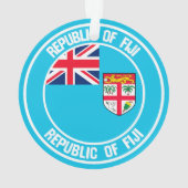 Fiji Round Emblem Ornament (Rückseite)