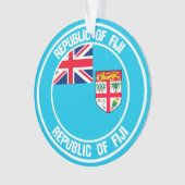 Fiji Round Emblem Ornament (Vorderseite)