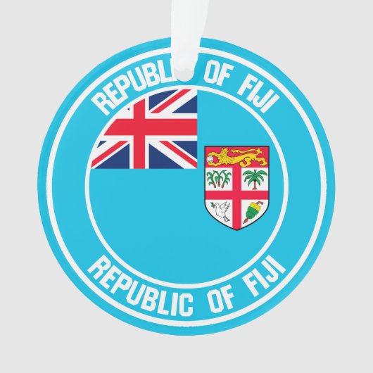 Fiji Round Emblem Ornament (Vorderseite)