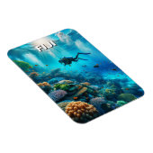 Fiji Scuba Diver Diver Magnet (Rechte Seite)