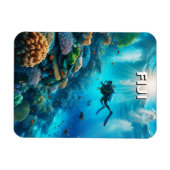 Fiji Scuba Diver Diver Magnet (Horizontal)