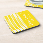 Fiji Sunrise Wave Zickzack anpassbar Untersetzer (Linke Seite)