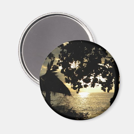 Fiji Sunset Magnet (Vorderseite/Rückseite)