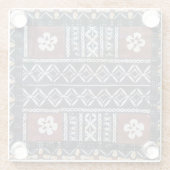 Fiji Tapa Barlcloth Glasuntersetzer (Rückseite)